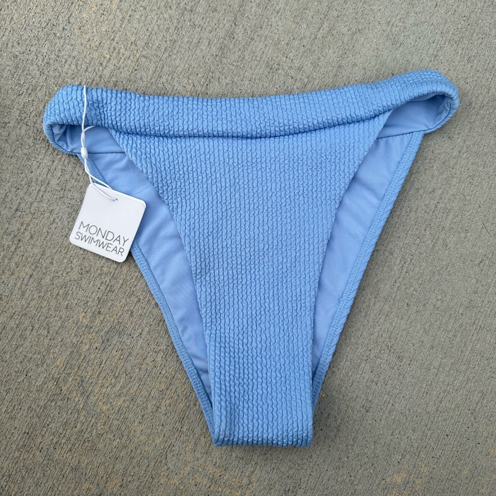 Monday Swimwear Argentina Bottom Periwinkle Crinkle